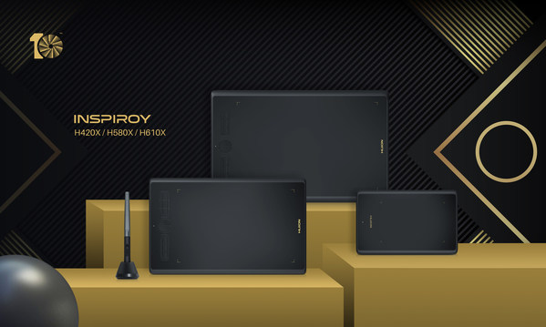 Huion Unveils Inspiroy H420X, H580X, and H610X: Tenth Anniversary Special Edition to Empower Every Artist Around the World