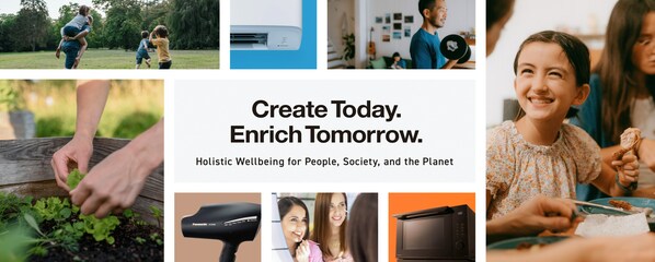 Panasonic Corporation Emphasises Holistic Well-Being in Its Products; Announces New Brand Action Tagline "Create Today. Enrich Tomorrow."