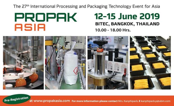 ProPak Asia 2019 to showcase over 860 exhibitors in PackagingTechAsia Zone