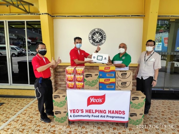 Yeo's and Ng Teng Fong Charitable Foundation Provide RM1 Million Food Aid for 28,000 B40 Families in Malaysia through 'Yeo's Helping Hands'