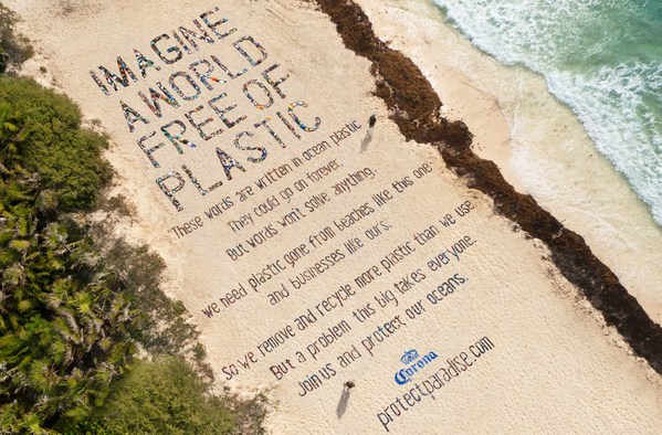 Imagine a World Free of Plastic: Corona Cleans Up Beaches Around the World