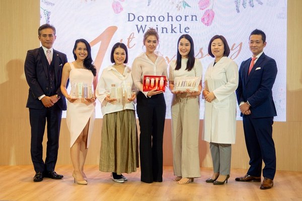 Domohorn Wrinkle held the 1st Anniversary Event in Thailand and announced "Jah-Yossinee" as the First Thai Brand Endorser