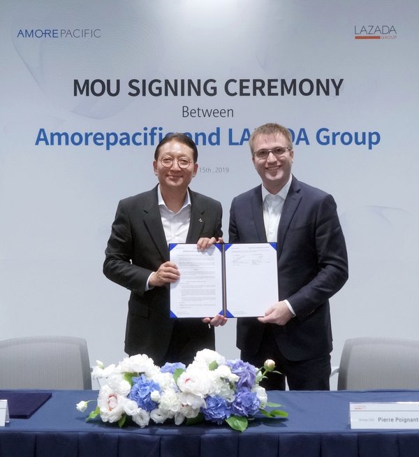 Amorepacific and Lazada Group sign an MOU to strengthen partnership and enhance brand outreach in Southeast Asia