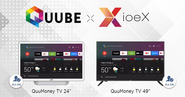 Taiwanese Startup ioeX Partners with QUUBE to Develop World's First Blockchain TV (QuuMoney TV) with Decentralized Applications