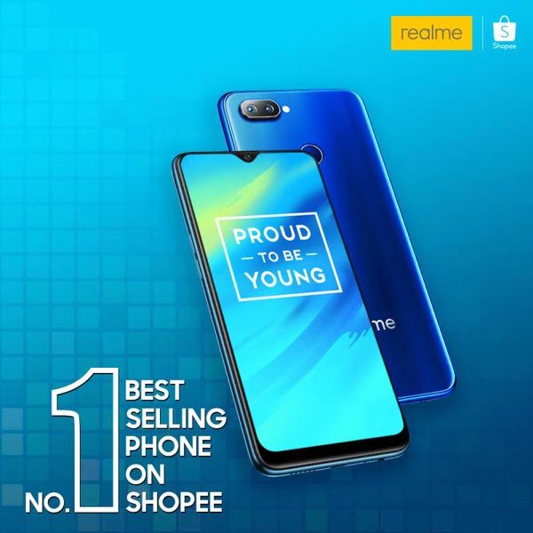 Realme - the fastest growing smartphone brand in Malaysia achieved No.1 Best Selling Phone on Shopee