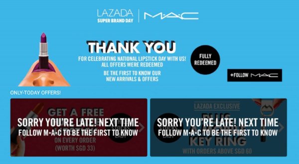 M.A.C X Lazada Super Brand Day a Smashing Success