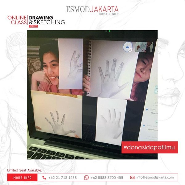 ESMOD Jakarta Course Center Opened Online Classes with Donations and Sharing Good Things During COVID-19 PANDEMIC