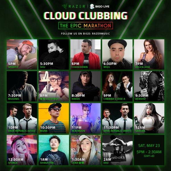 Bigo Live And Razer Kick It Up a Notch with Music Festival Following Cloud Clubbing Success