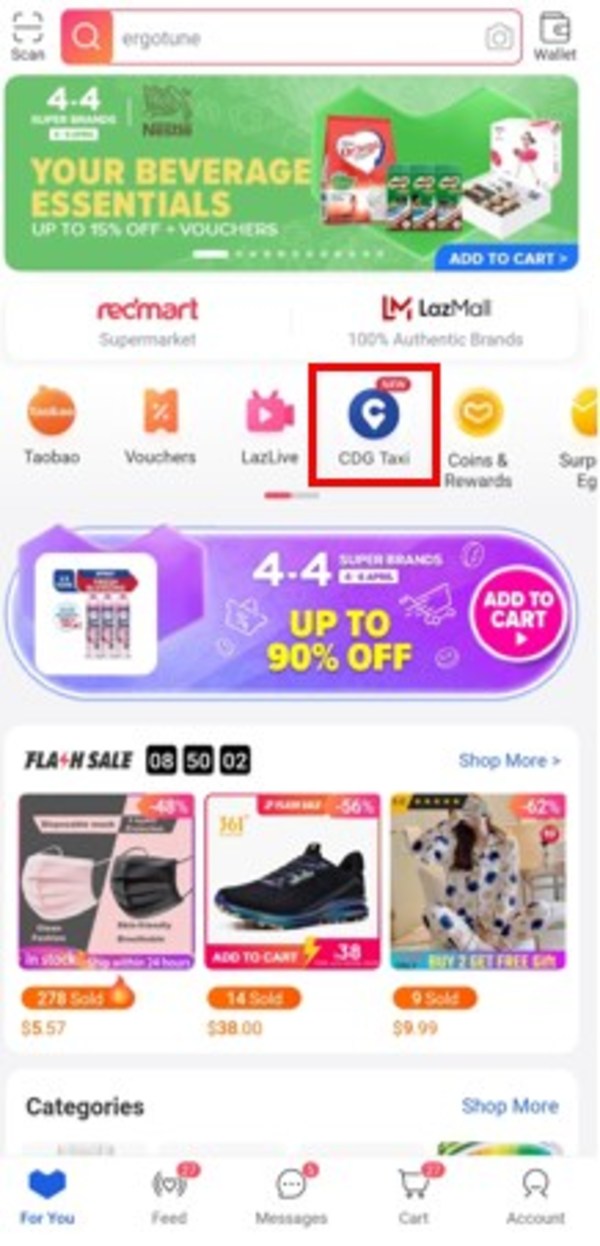 Lazada and ComfortDelGro Taxi Announce In-app Partnership Offering Taxi Bookings On Leading Shopping and Lifestyle Platform