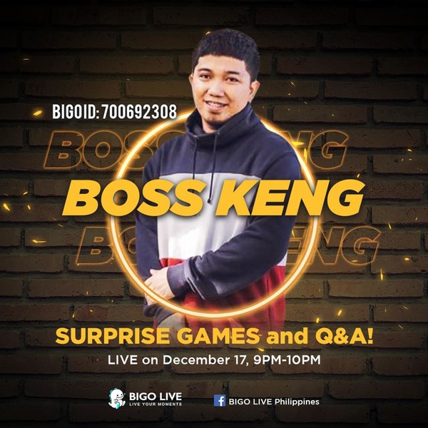 Boss Keng Brings Comedy Skits onto Bigo Live