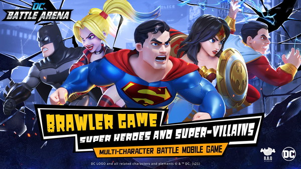 A DC genuine authorized superhero fighting mobile game, "DC Battle Arena" is released today