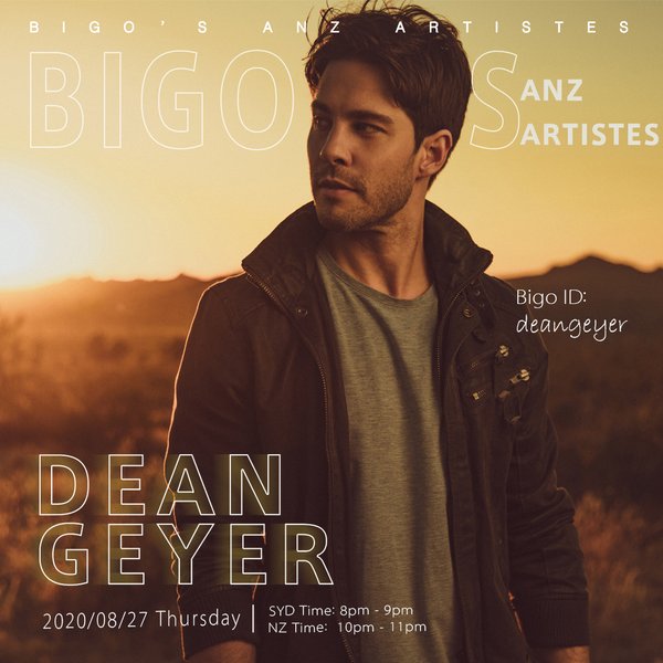 Dean Geyer Performs Live On "BIGO's ANZ Artistes"