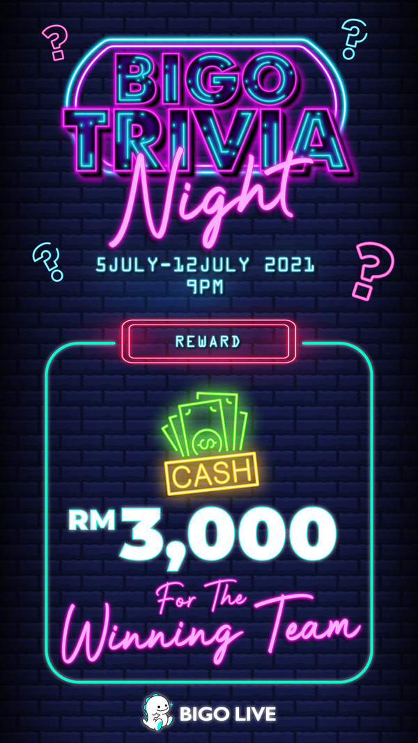 Bigo Live launches BIGO Trivia Night to bring Malaysians together during lockdown