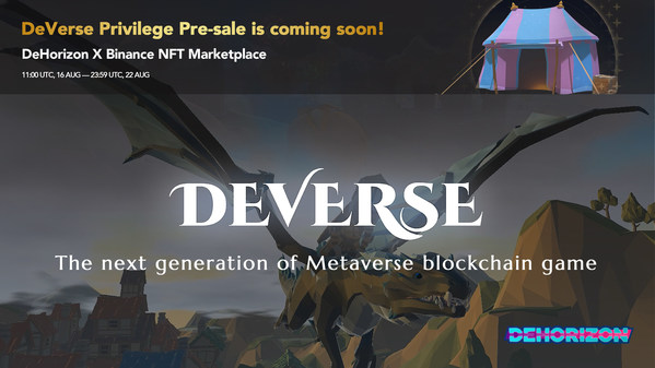 DeHorizon Foundation is to initiate DeVerse, Blockchain-based MMO/RPG Metaverse, making "Play for fun and to earn" into reality