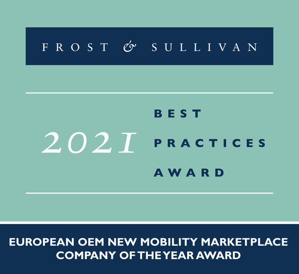 Free2Move Lauded by Frost & Sullivan as OEM New Mobility Marketplace Company of the Year