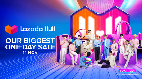 Lazada welcomes leading K-pop superstars SEVENTEEN as first regional Happiness Ambassadors