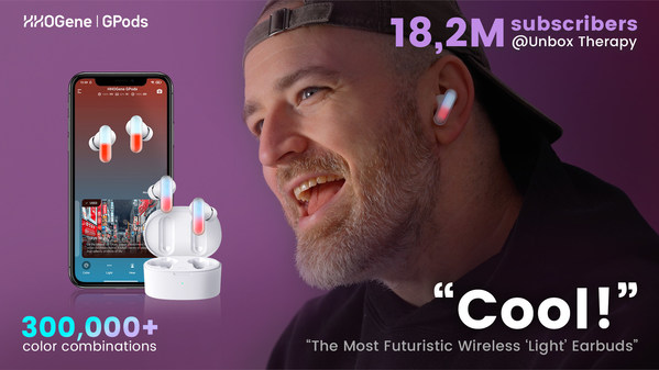 Unbox Therapy: "Cool! GPods Is the Most Futuristic Wireless Light Earbuds