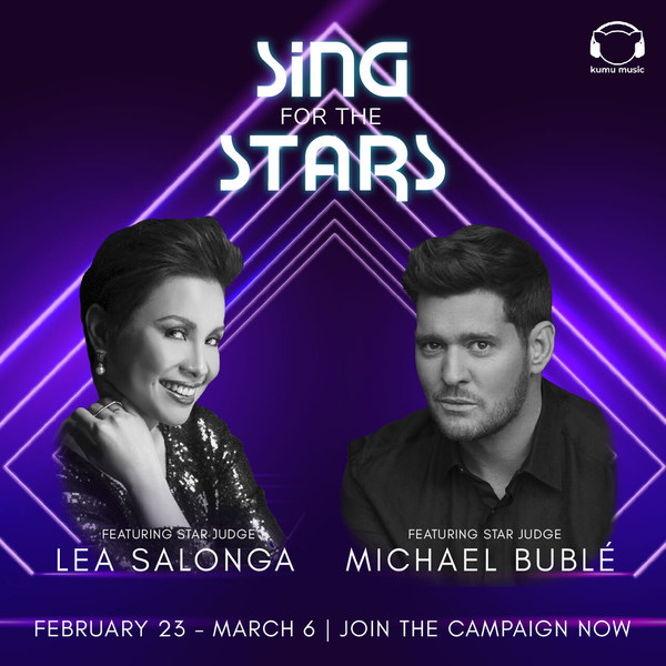 Kumu Launches global singing contest "Sing for the Stars" with Michael Buble and Lea Salonga