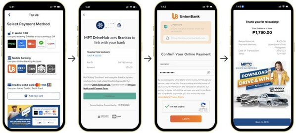 Brankas and MPT Mobility enable instant toll reloading in the Philippines via bank accounts