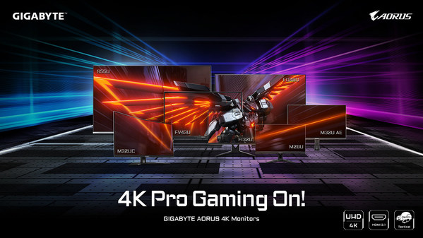 GIGABYTE 4K Gaming Monitor Lineup Shine with Worldwide Recognition