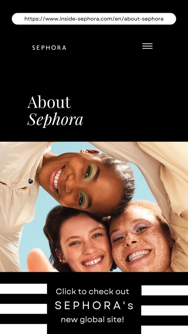 Sephora launches a new global corporate website