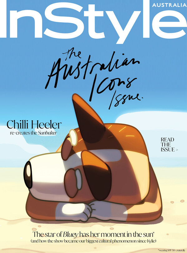 InStyle Australia announces the cover star of its February edition as Chilli Heeler, star of award-winning ABC KIDS animated series Bluey