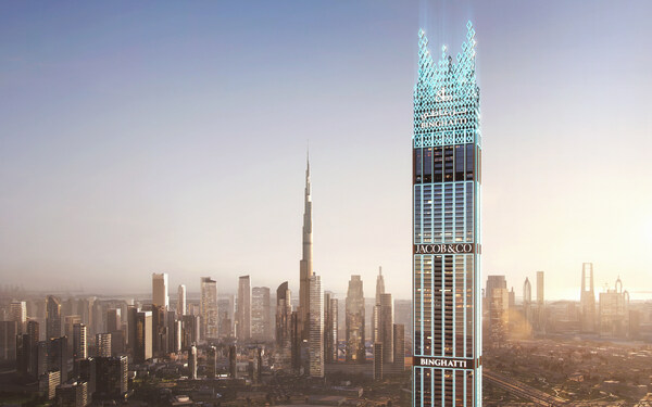 The Burj Binghatti Jacob & Co. Residences:  Sales at Dubai's next-level skyline jewel are officially open