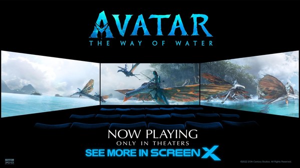 CJ 4DPLEX's ScreenX and 4DX Break U.S. Domestic Opening Weekend Box Office Records with the Premiere of AVATAR: THE WAY OF WATER