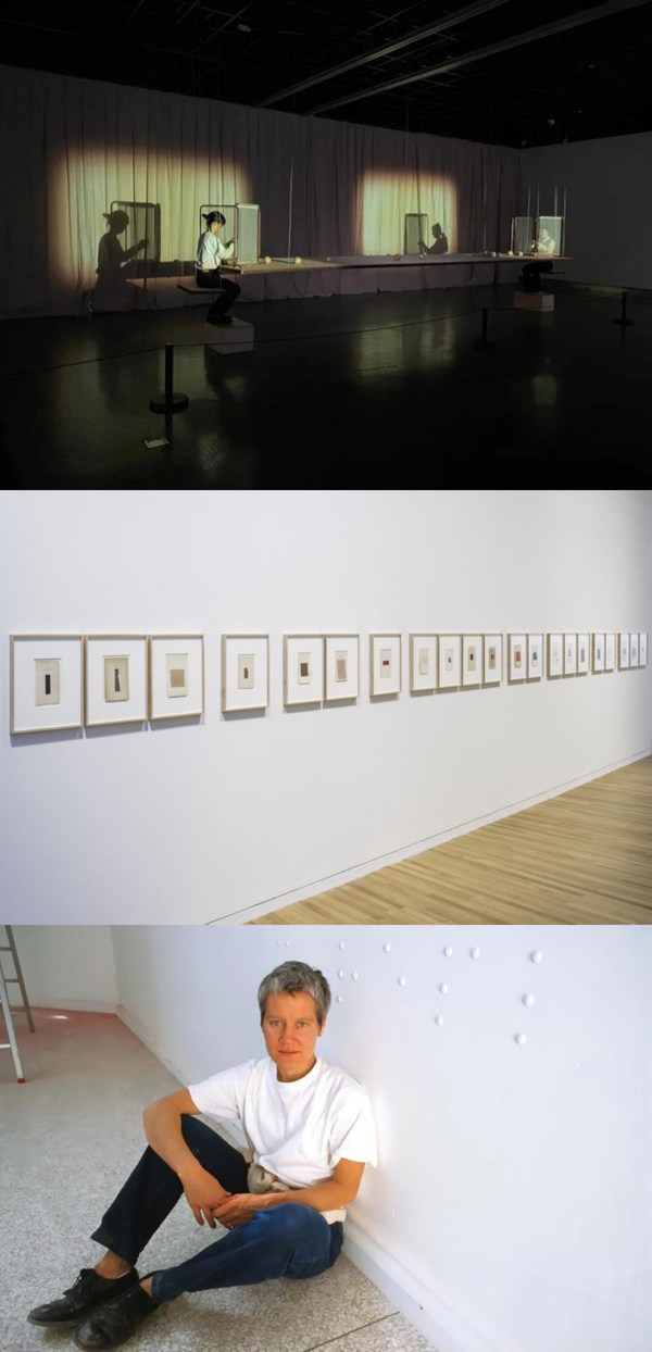 Lineament and pages by Ann Hamilton, exhibited in the 4th Hangzhou Fiber Art Triennial