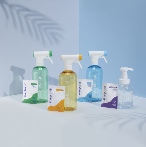 SIMPLYGOOD LAUNCHES NEW SUSTAINABLE HOME CLEANING AND PERSONAL CARE PRODUCTS