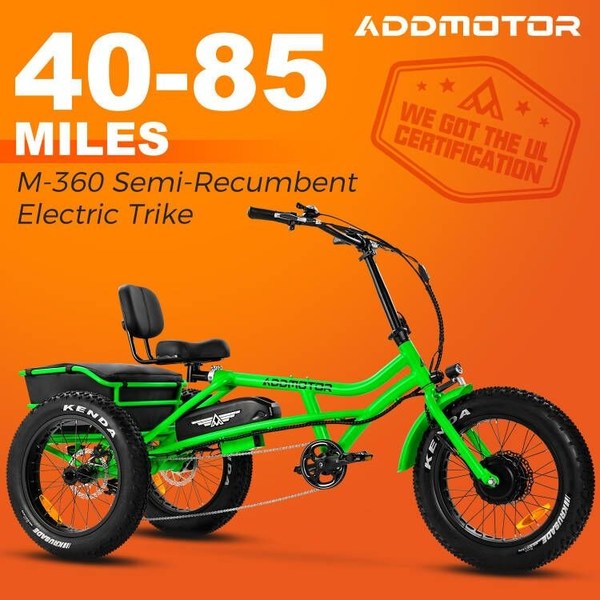 Addmotor EB 2.0 M-360 Electric Trike Extends Riding Range & Comfort