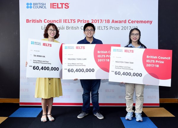 British Council in Vietnam Announces 2018 IELTS Prize Winners