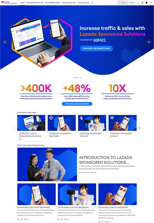 Lazada Launches First Southeast Asian eCommerce Marketing Solutions Self-Certification Website to Empower Businesses to Grow