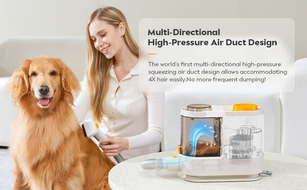 PalFur Launches World's First Dual-Air Pet Grooming Vacuum Channel with HEPA Filtration Outlet for Dogs, Cats, and Other Furry Friends