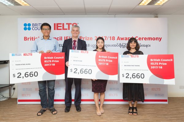 British Council in Myanmar Announces 2018 IELTS Prize Winners