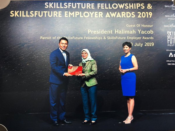 Schindler Lifts Singapore Pte Ltd. receives SkillsFuture Employer Award