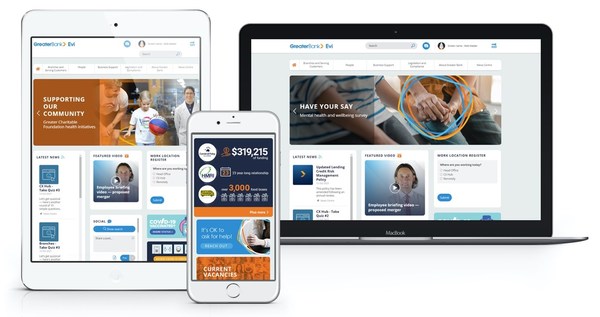 Greater Bank Wins Silver at the 2021 Intranet and Digital Workplace Awards with its Intranet Built on the Elcom Digital Employee Experience Platform