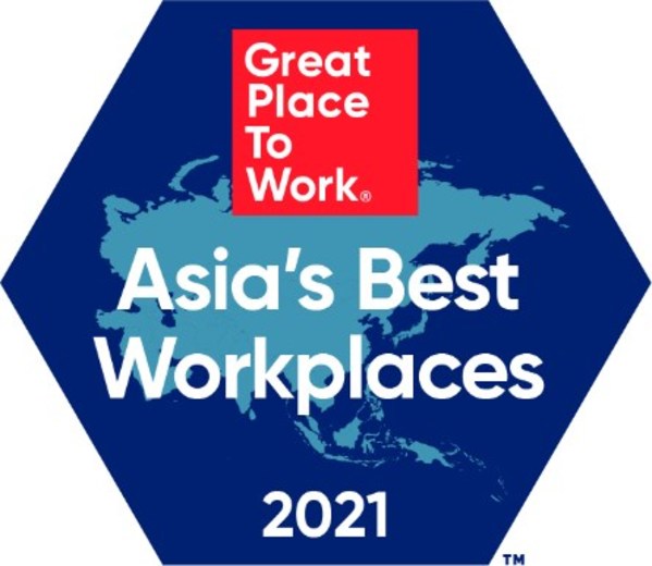 Great Place to Work(R) Announces the Best Workplaces in Asia(TM) 2021 Representing +3.3 Million Employee Experiences