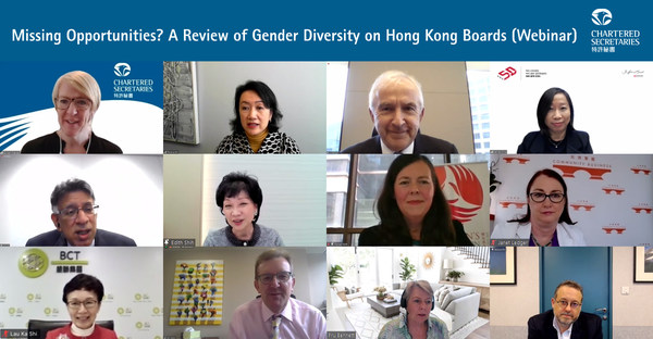 Hong Kong lags behind on the percentage of female directors on the boards of listed companies