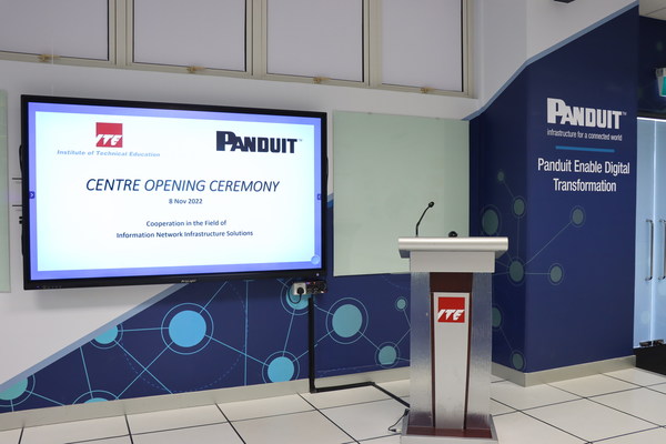 Panduit Asia Pacific Establishes New Structured Cabling Lab Centre With Institute of Technical Education (ITE) Singapore to Launch Future Careers