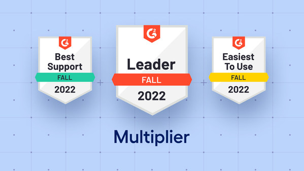 Multiplier Named Leader in G2's Fall 2022 Grid® Report and #1 Across Multiple Categories