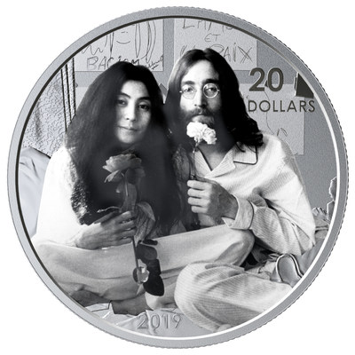 Royal Canadian Mint Silver Coin Celebrates 50th Anniversary of Plastic Ono Band's Give Peace A Chance