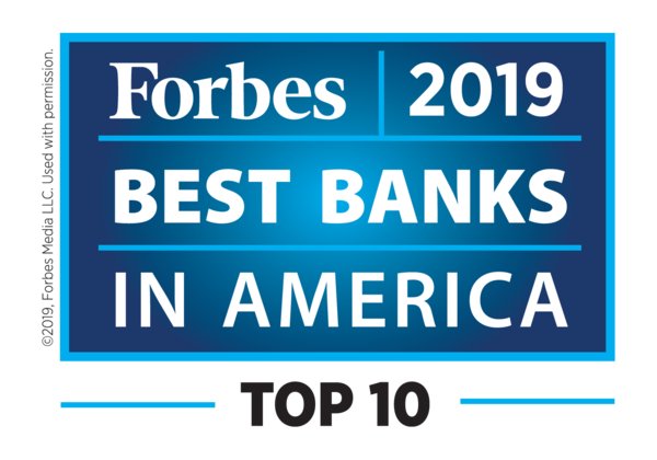 Cathay General Bancorp ranked Top 10 on Forbes' "America's Best Banks 2019" List