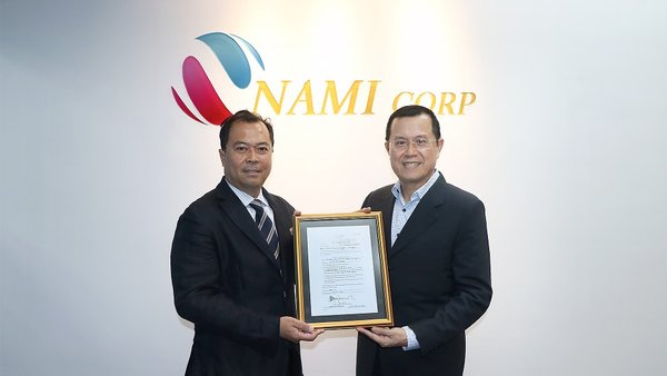 NAMI Corp., via Its Wholly-owned Subsidiary, Receives Sea Sand Mining Licence