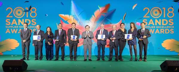 Sands China Recognises Exceptional Suppliers at Sixth Annual Sands Supplier Excellence Awards