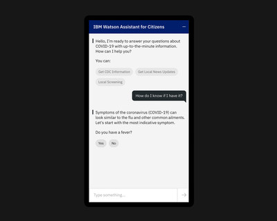 IBM Offers "Watson Assistant for Citizens" to Provide Responses to COVID-19 Questions