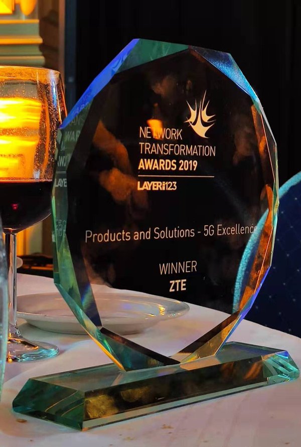 ZTE wins 5G Excellence Award at the SDN/NFV World Congress