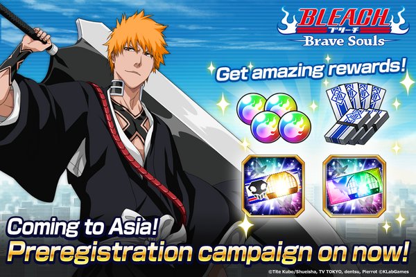 "Bleach Brave Souls" New Release in Asia, Pre-Registration Starts in June