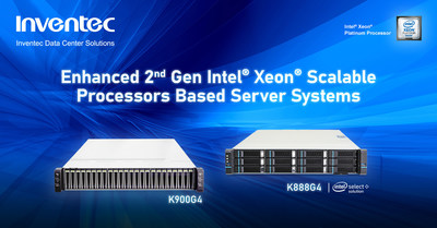 Inventec delivers new solutions based on the latest 2nd Generation Intel Xeon Scalable processors and Intel Select Solutions