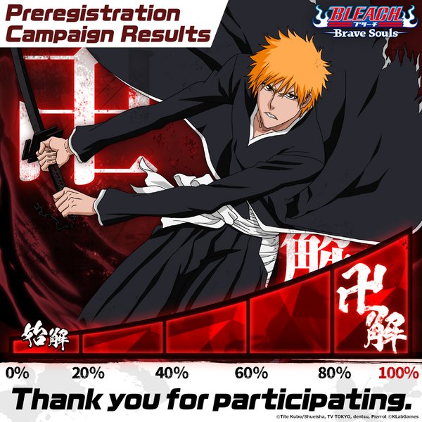 "Bleach: Brave Souls" New Release in Asian Regions Today and Special Campaigns Start